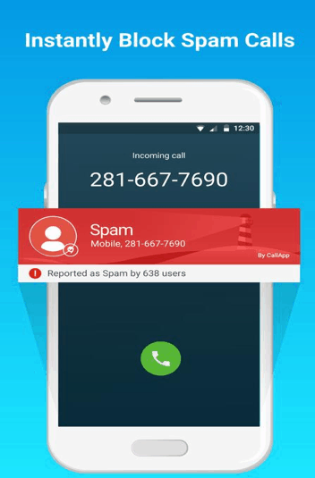 Instantly block Spam calls