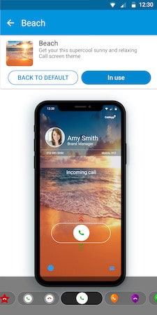 mobile calling screen