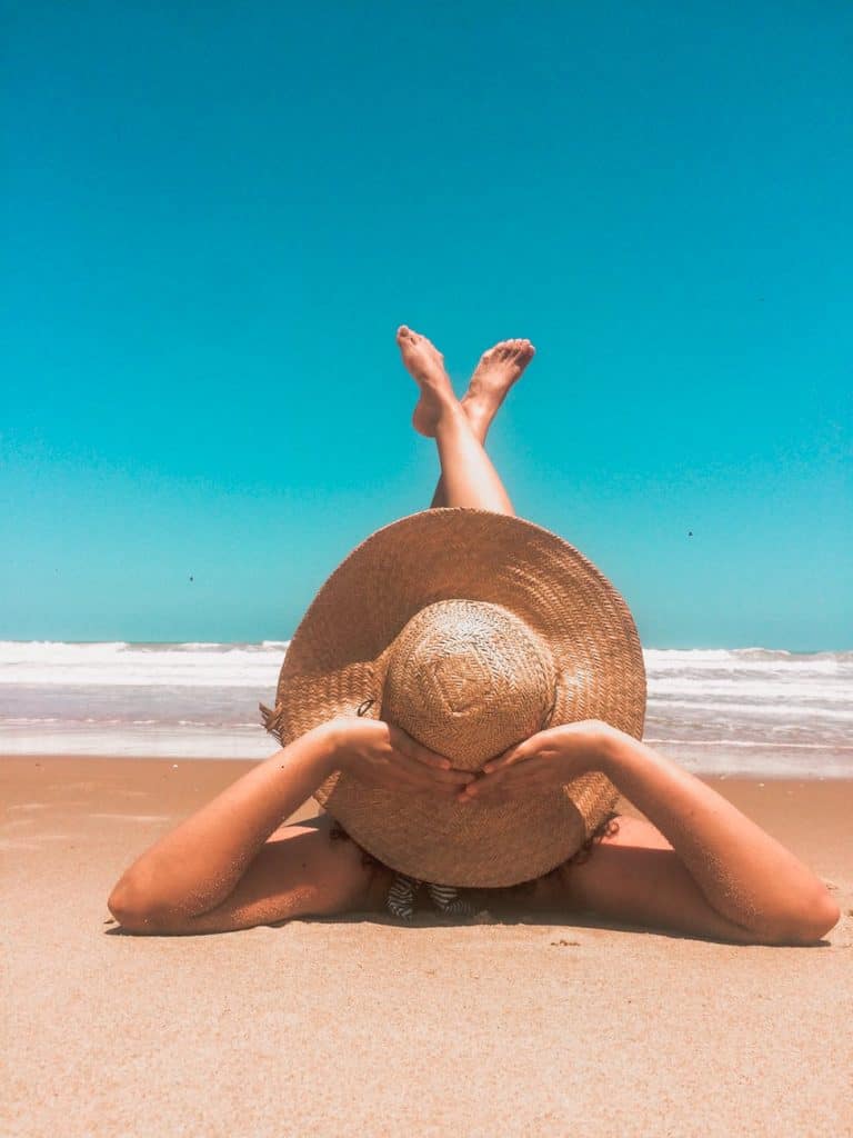 Woman on beach