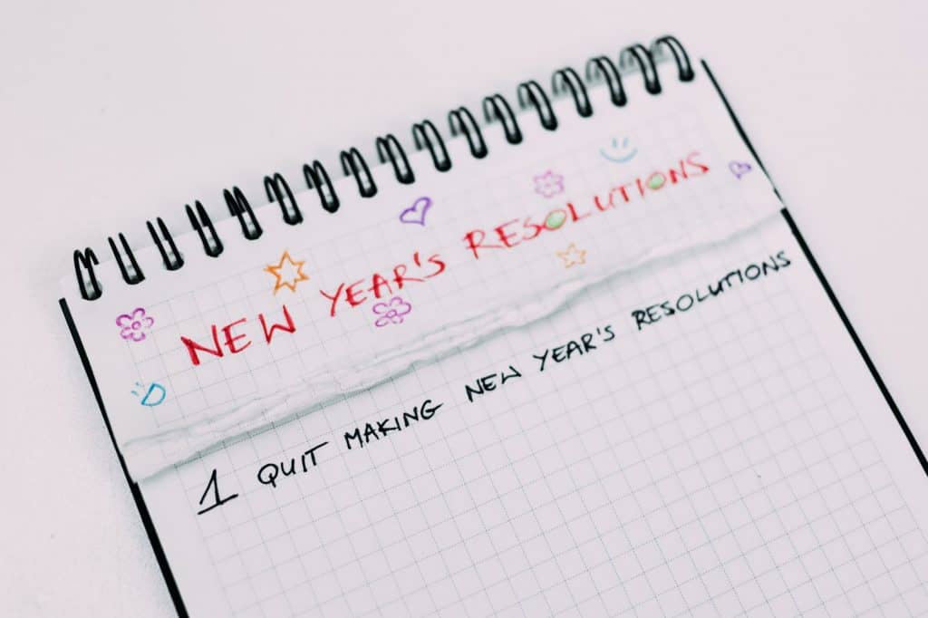 New years resolutions