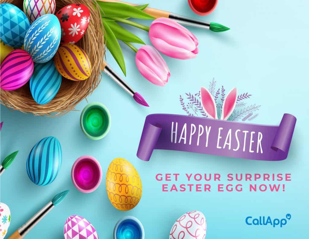 CallApp's easter special offering free treats