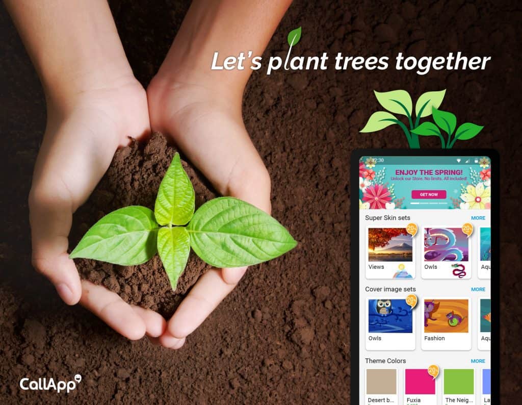 CallApp's Earth Day efforts