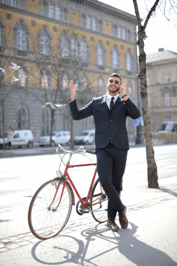 A smiling businessman 